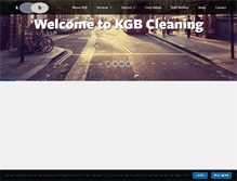 Tablet Screenshot of kgbcleaning.co.uk